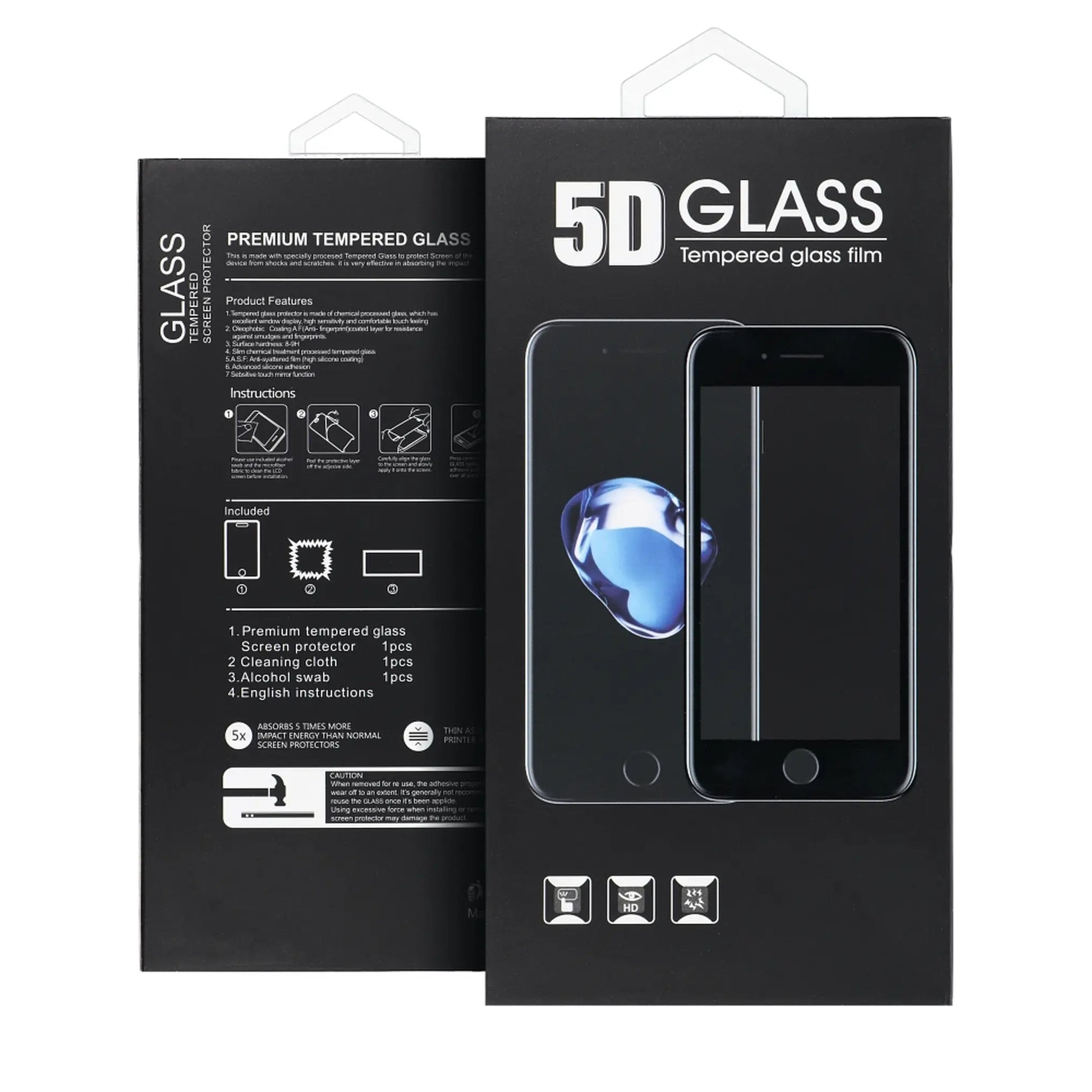 5D kaljeno staklo s punim ljepilom - za Honor 600 / 600 PRO