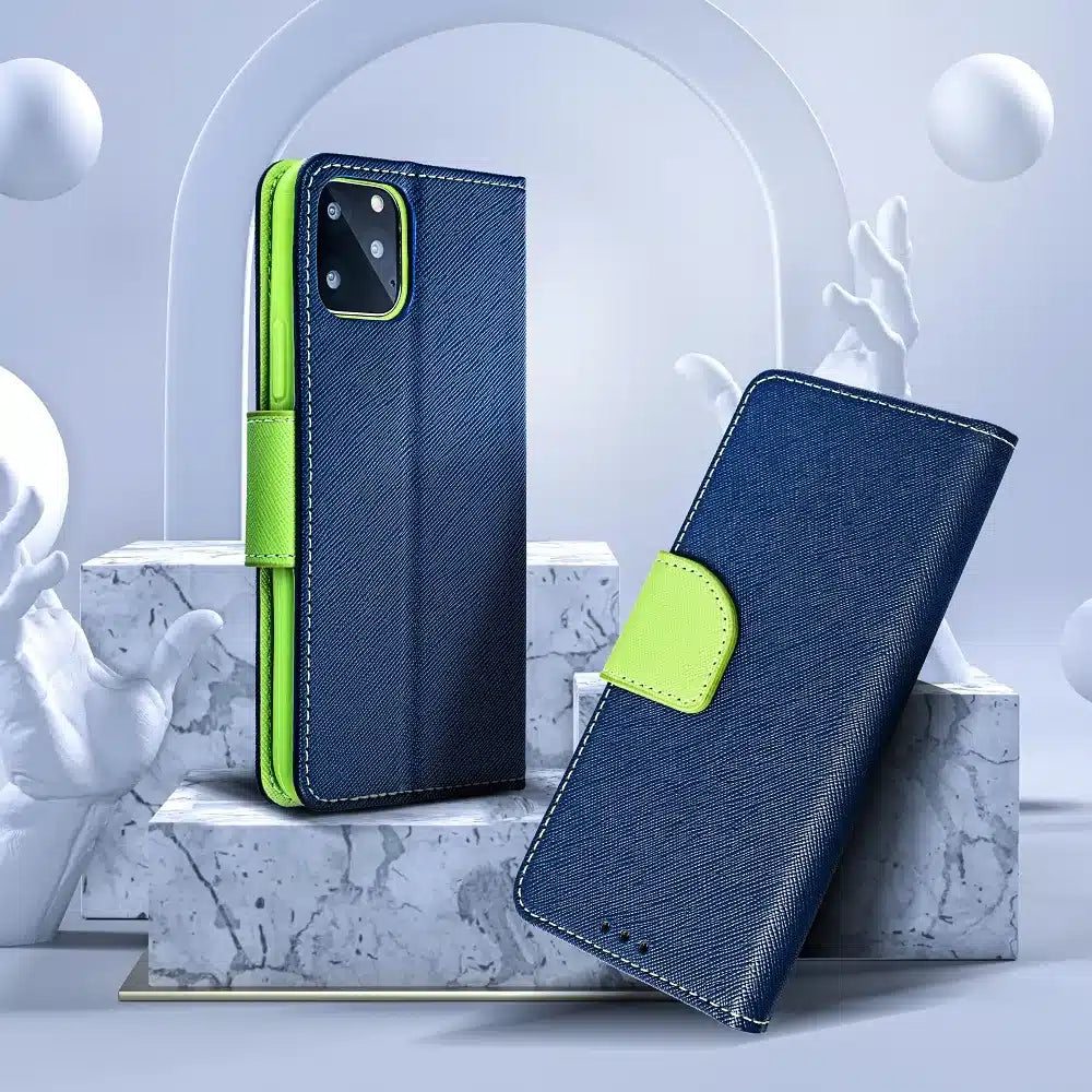 Fancy Book futrola za XIAOMI Redmi NOTE 12S mornarsko plava / limeta
