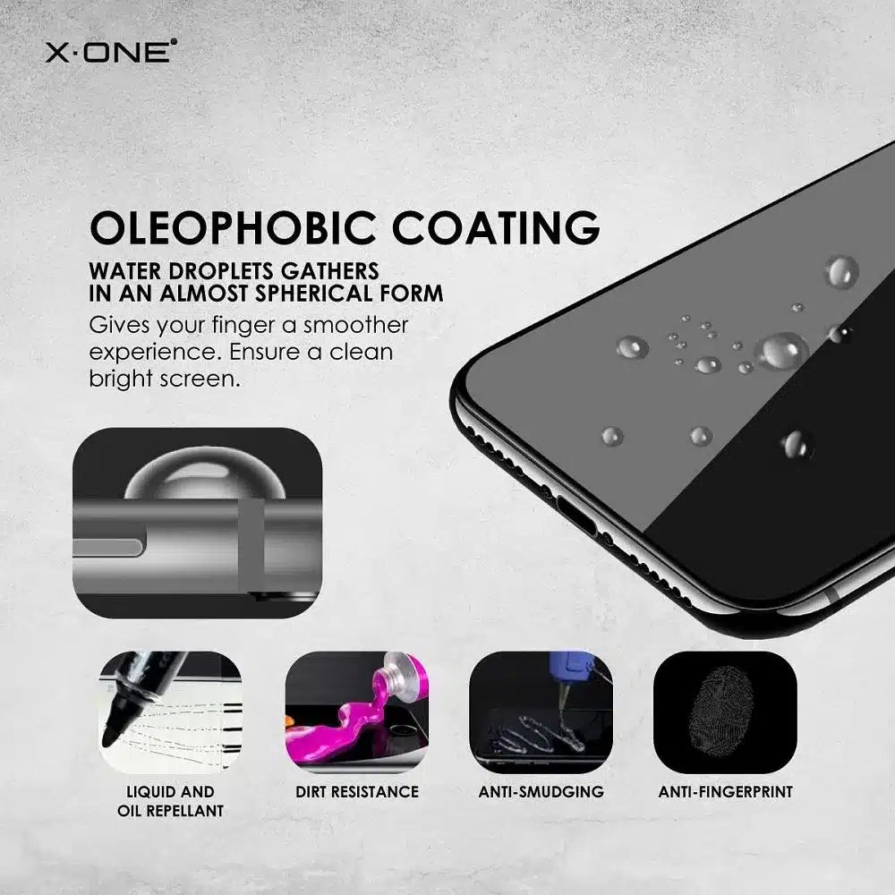 X-ONE Full Cover Extra Strong Tempered Glass Matte - za iPhone 15 Pro Max (puno ljepilo) crna