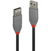 Lindy 36695 USB kabel 5 m USB 2.0 USB A Crno