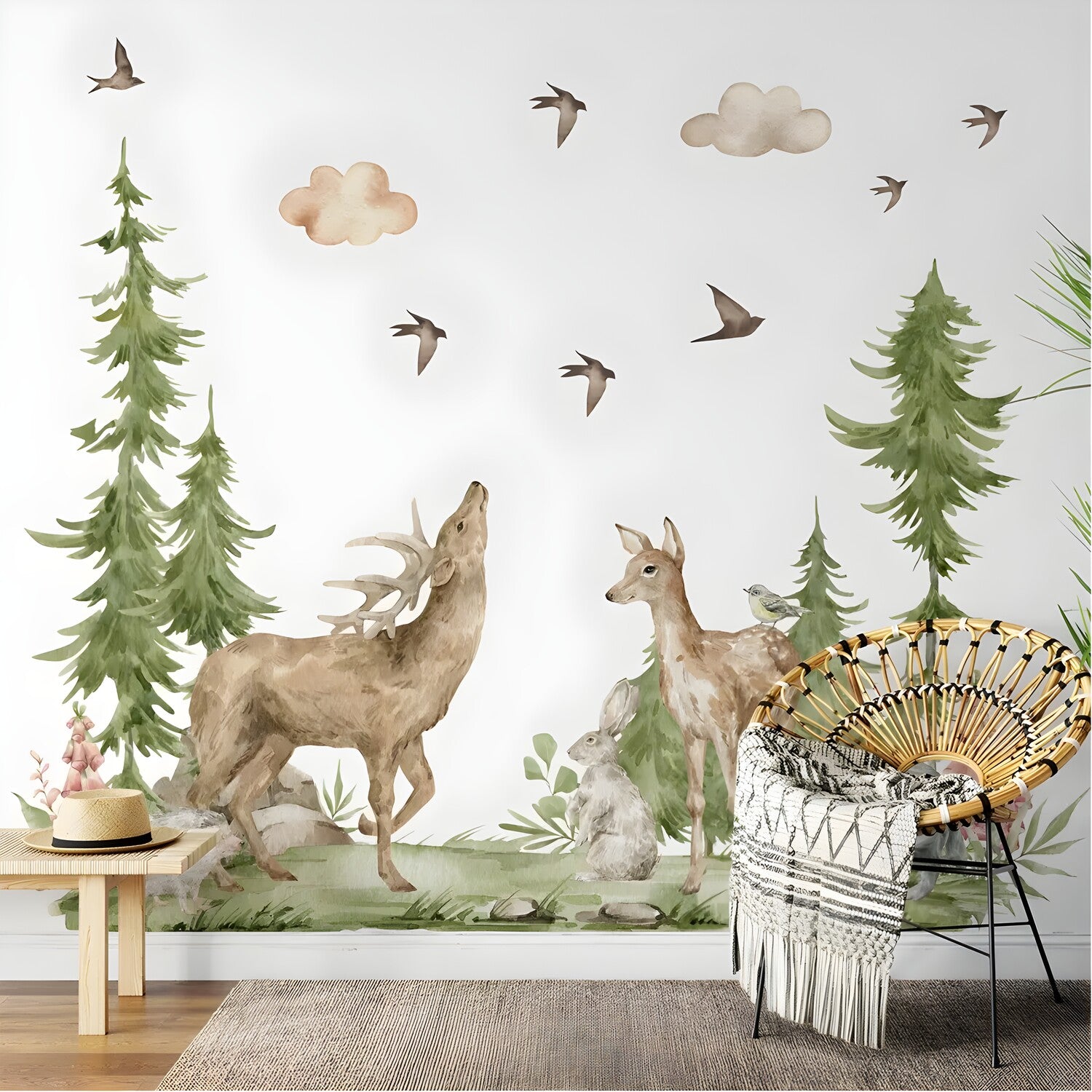 Naljepnica za zid / Tapeta Forest KP34613