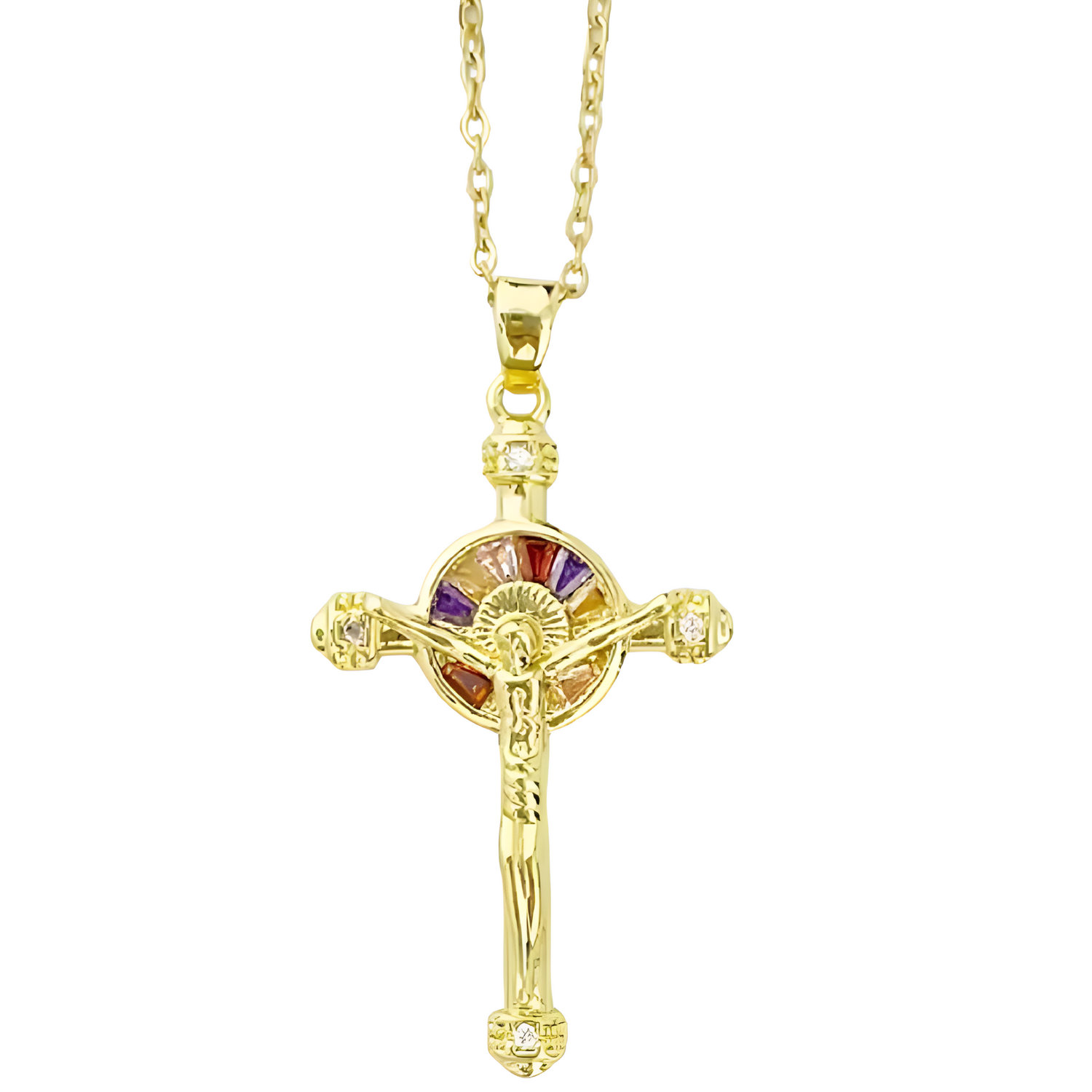 Ogrlica Golden Cross - Zlatna KP32651