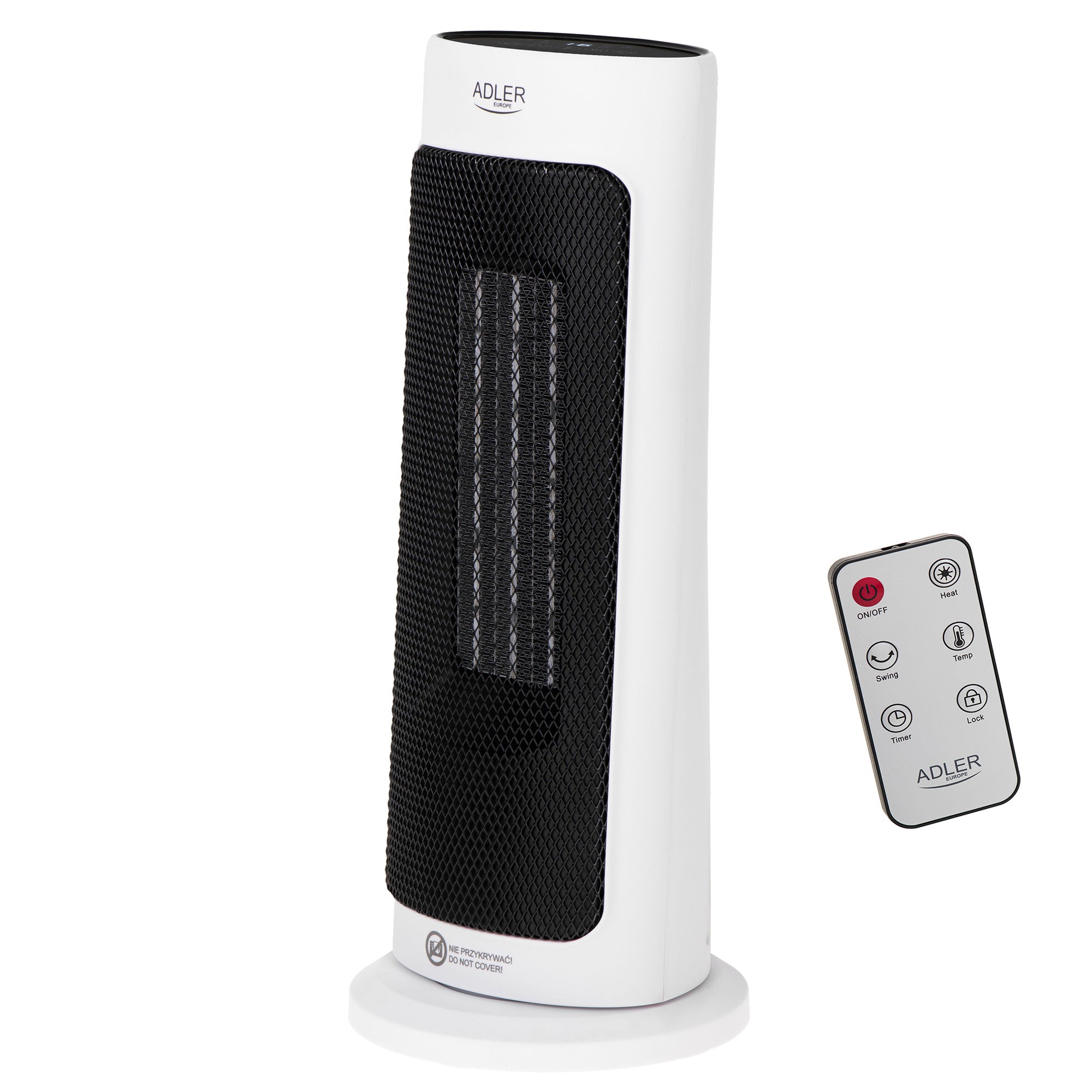 Električna grijalica toranj sa keramičkim grijačem, LED + timer, AD 7738