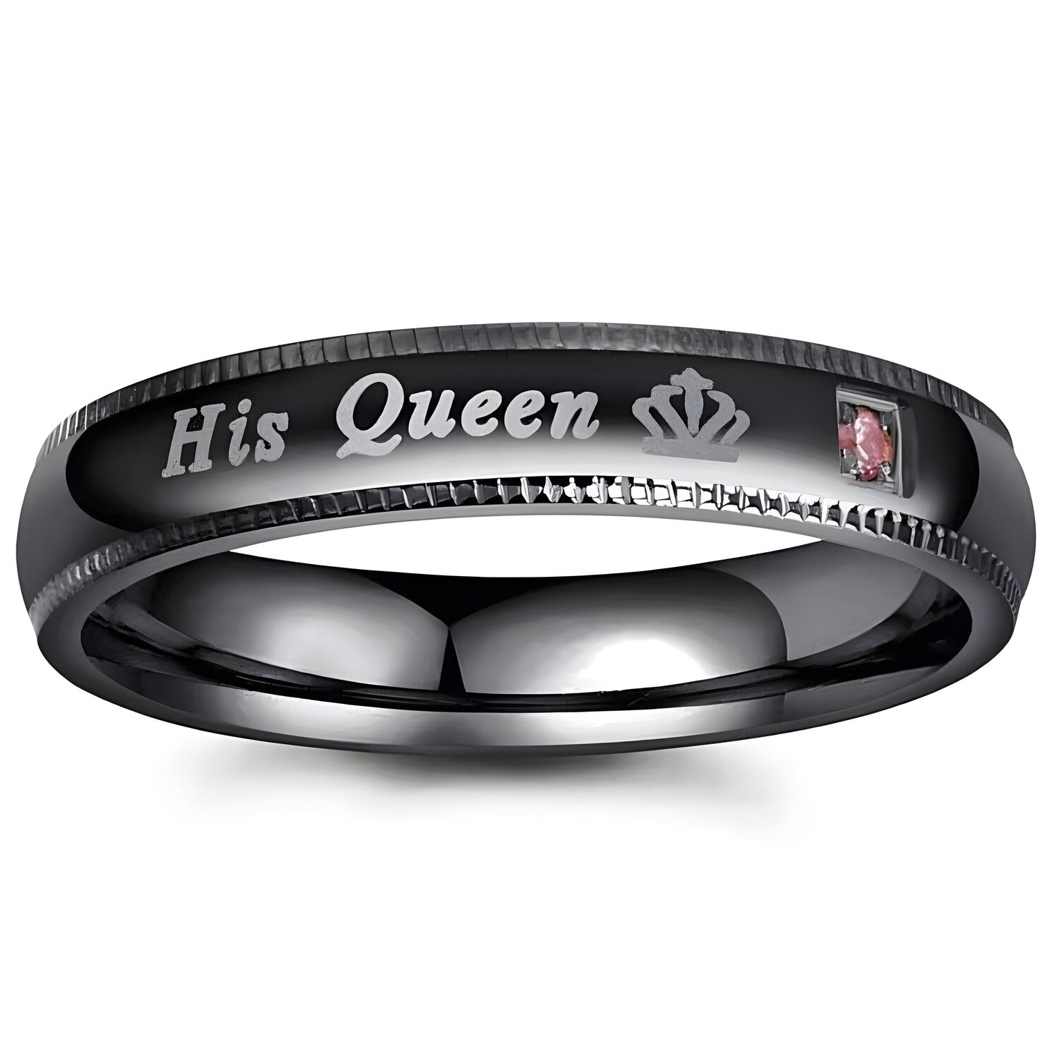 Prsten His Queen - Crna / 65mm KP32137