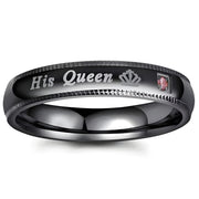 Prsten His Queen - Crna / 57mm KP32134