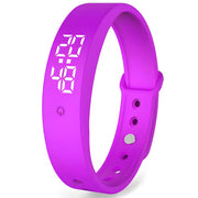 Silikonski Sat s mjerenjem temperature - Ljubičasta KP22418