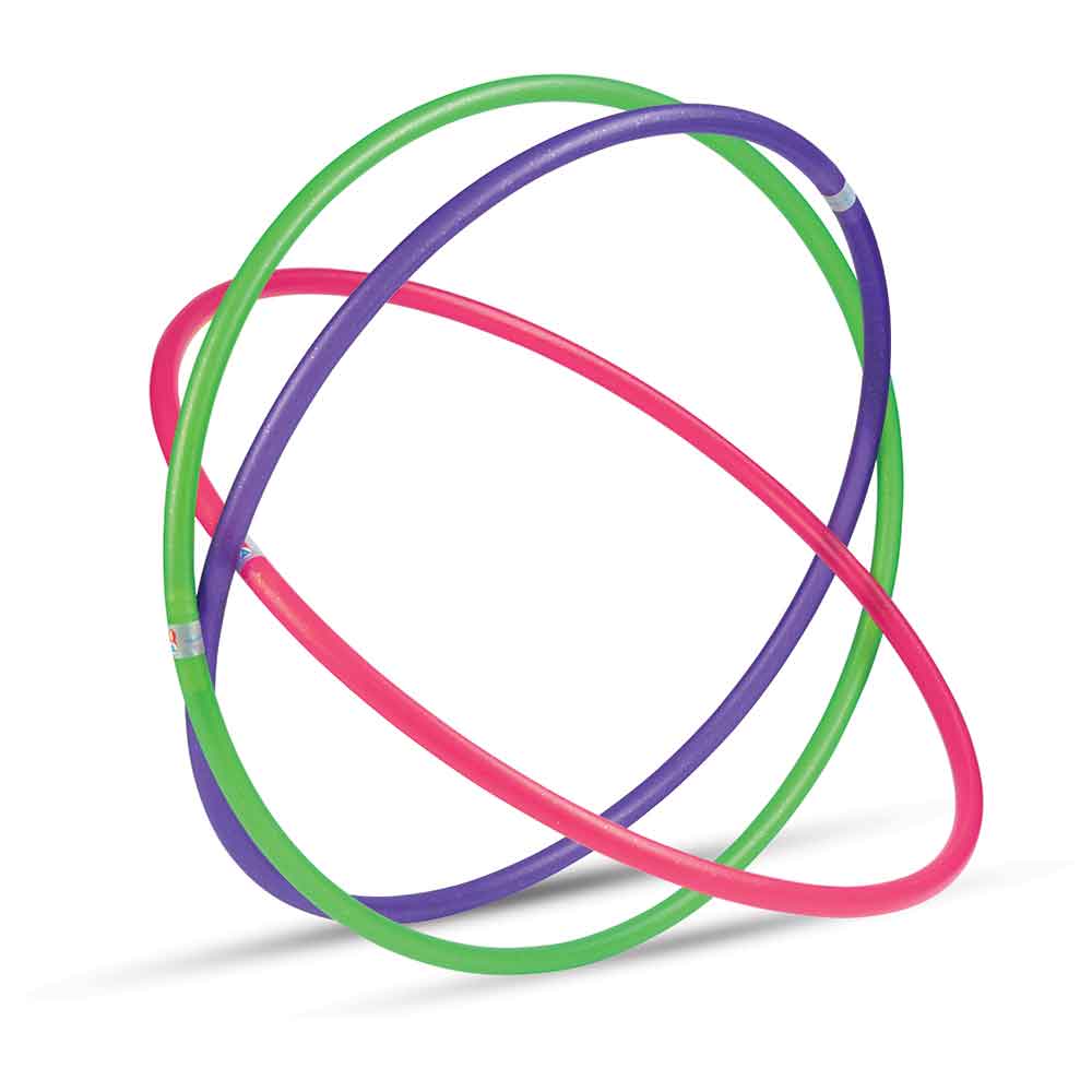 Hula Hoop Color d60 Androni – dječji obruč za igru, vježbu i zabavu Crvena