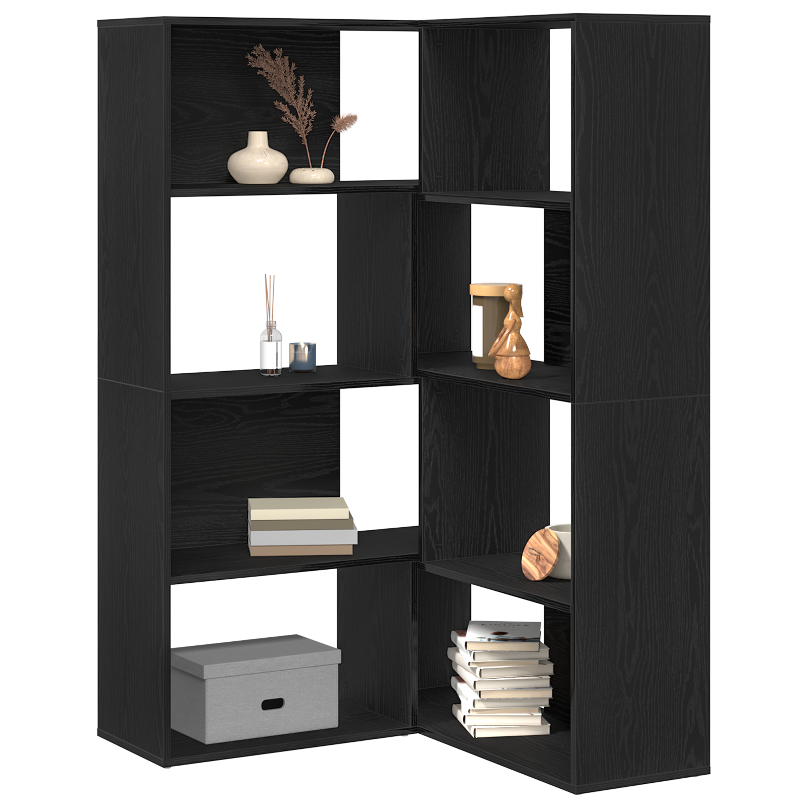 Ormarić 2 pcs Crni hrast 85 x 85 x 140 cm Konstruirano drvo