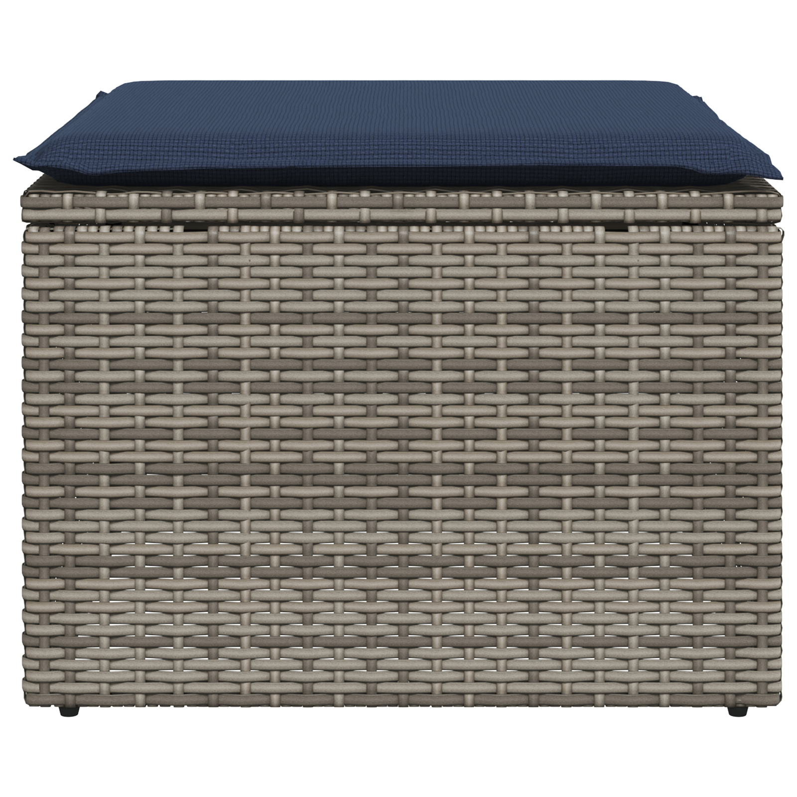 Vrtna stolica s jastukom Siva 55 x 55 x 37 cm poliratan