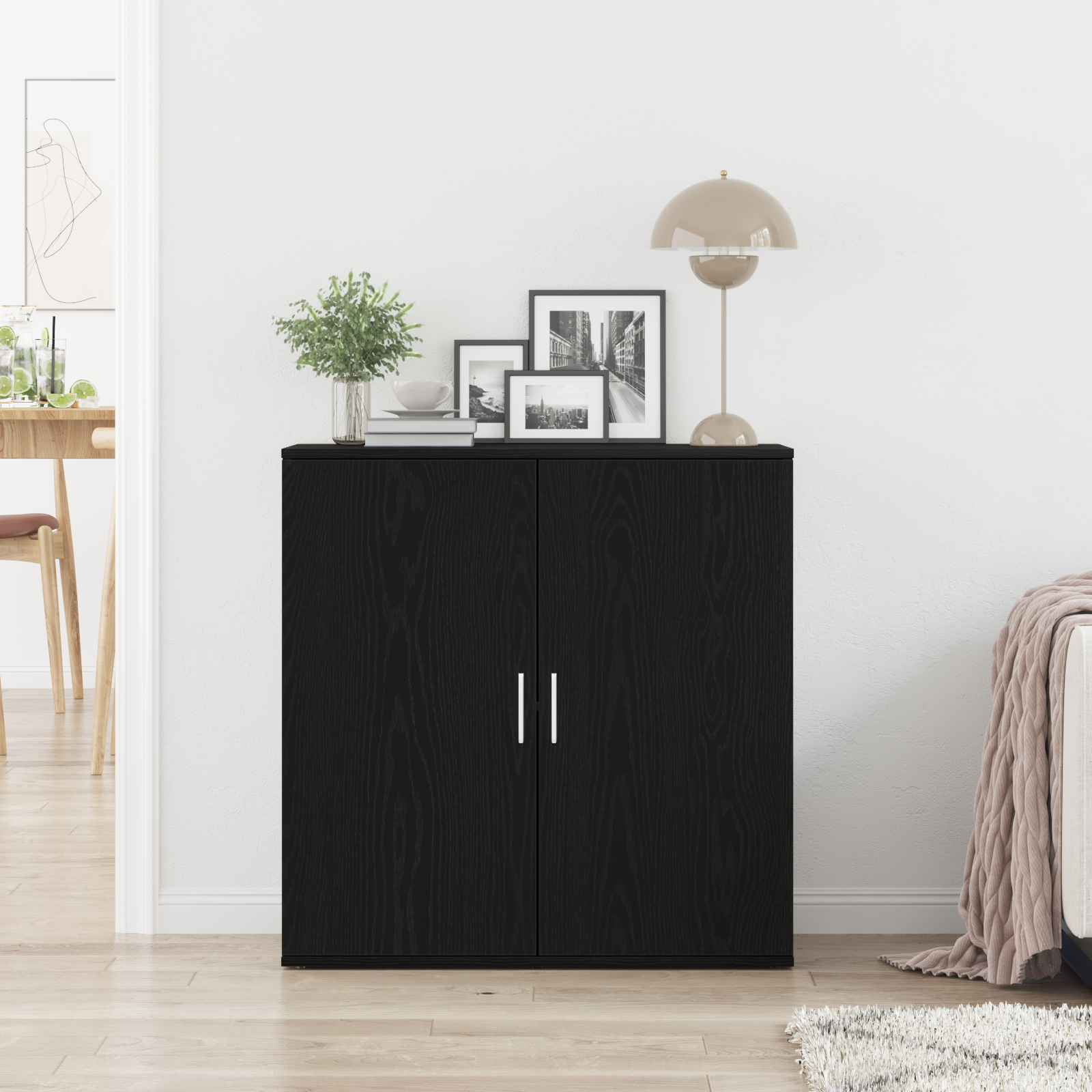 Kreveta Crni hrast 79 x 38 x 80 cm Konstruirano drvo