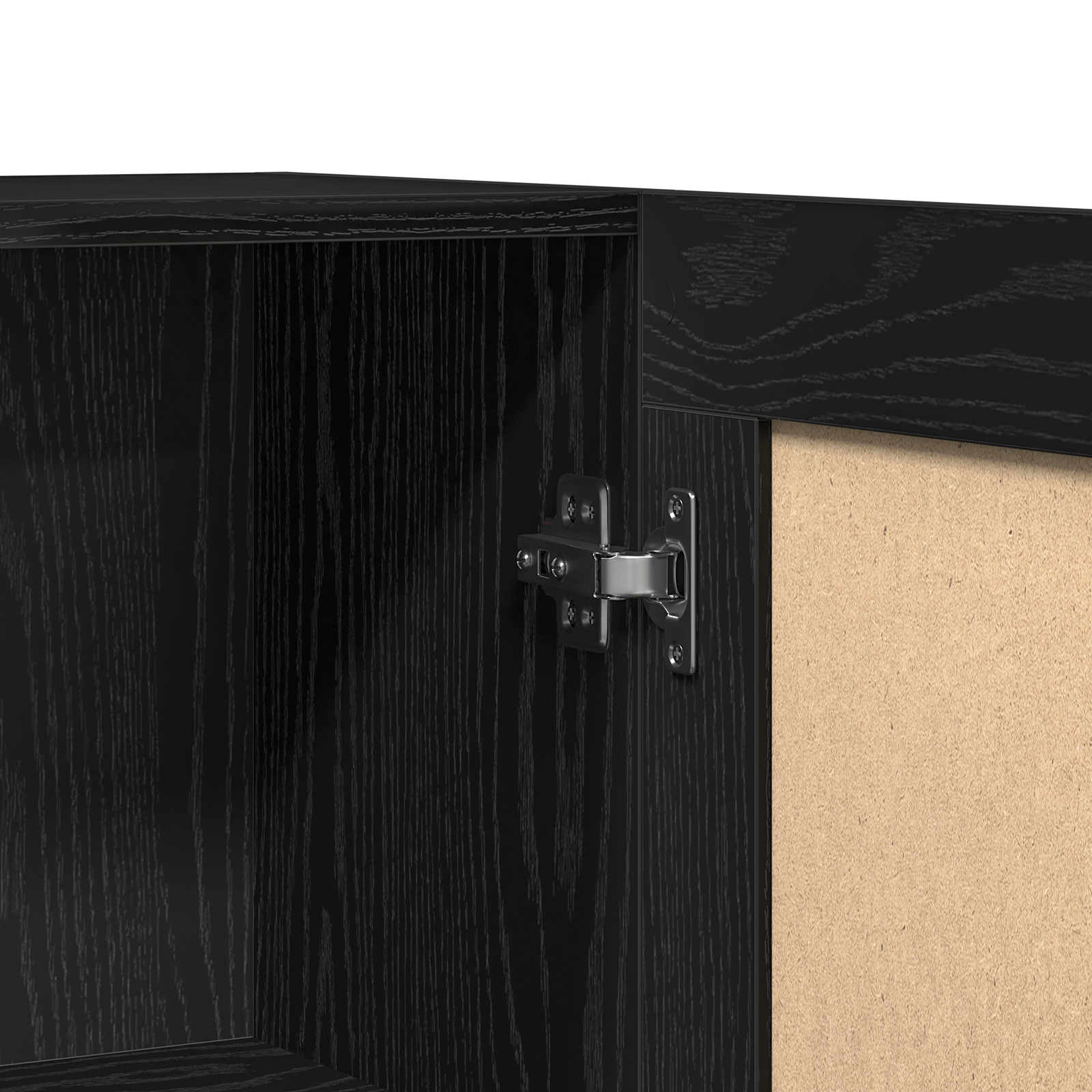 Kreveta Crni hrast 120 x 30,5 x 70 cm Konstruirano drvo
