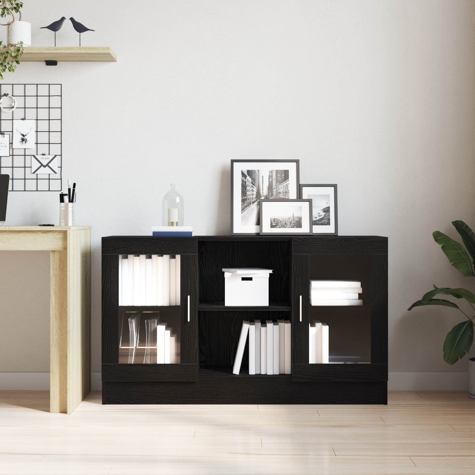 Kreveta Crni hrast 120 x 30,5 x 70 cm Konstruirano drvo