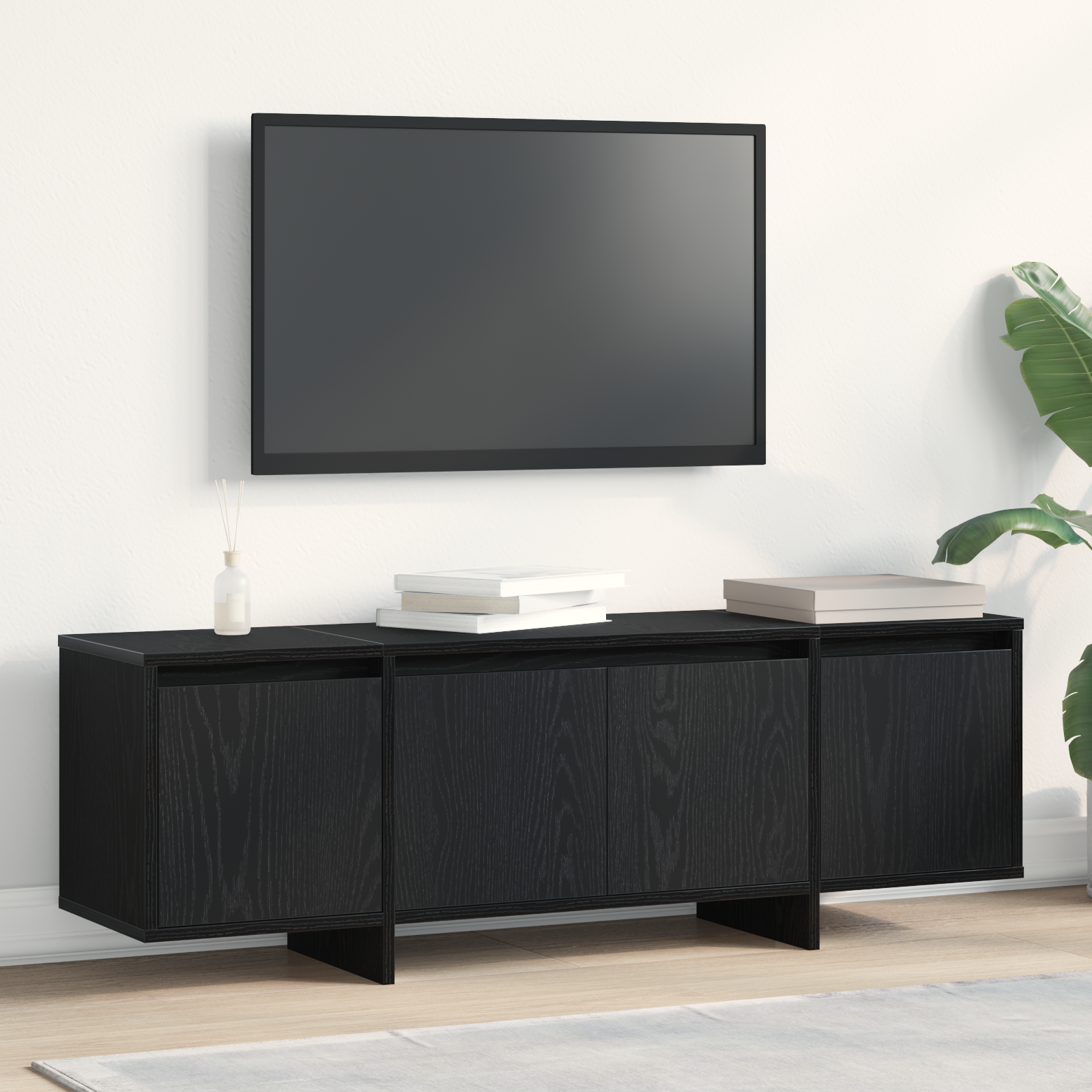TV ormar Crni hrast 120 x 30 x 40,5 cm Konstruirano drvo