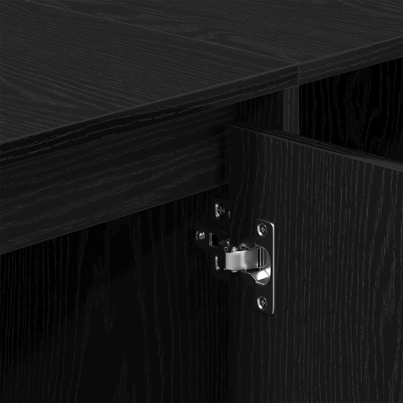 TV ormar 130 x 35 x 50 cm Crni hrast Konstruirano drvo