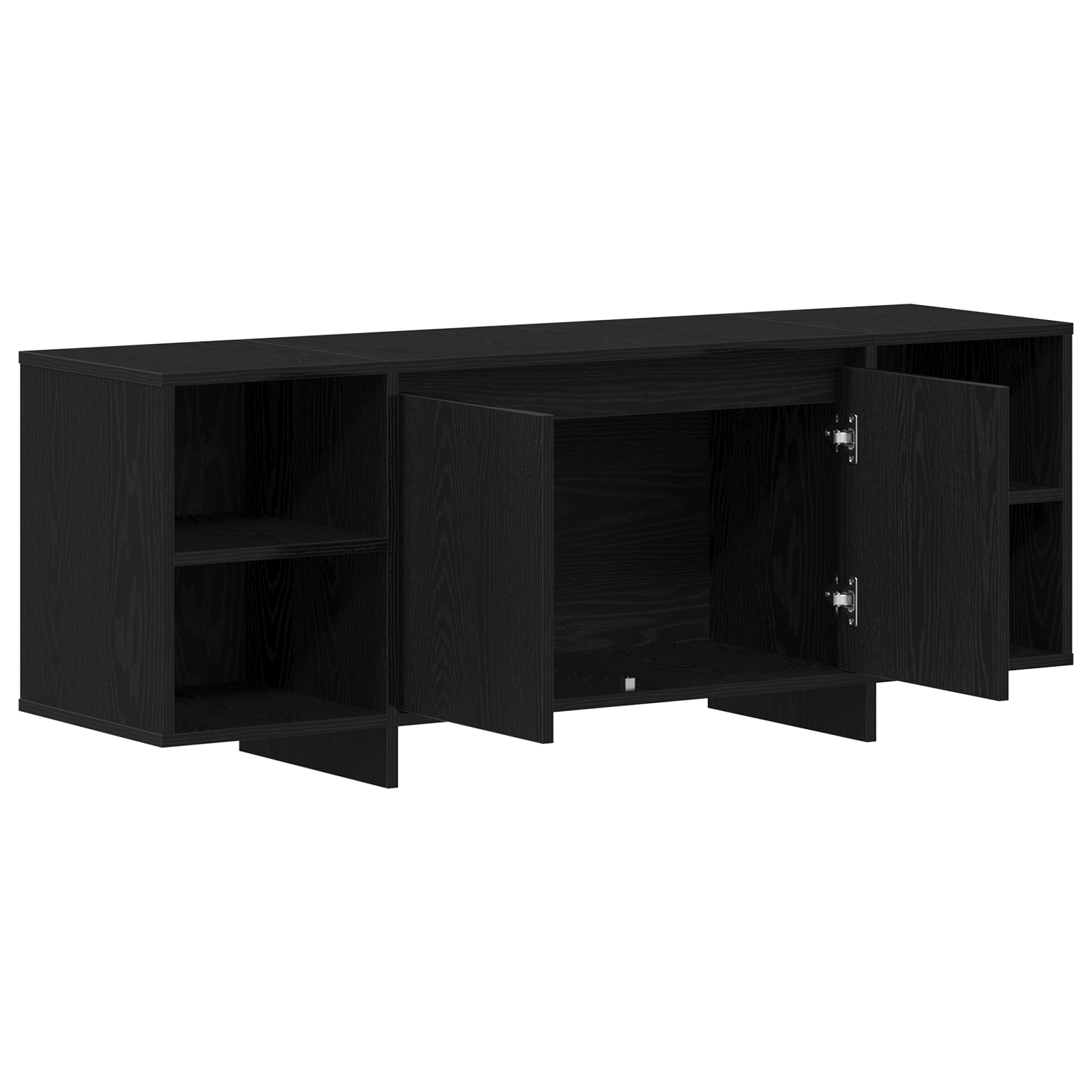 TV ormar 130 x 35 x 50 cm Crni hrast Konstruirano drvo