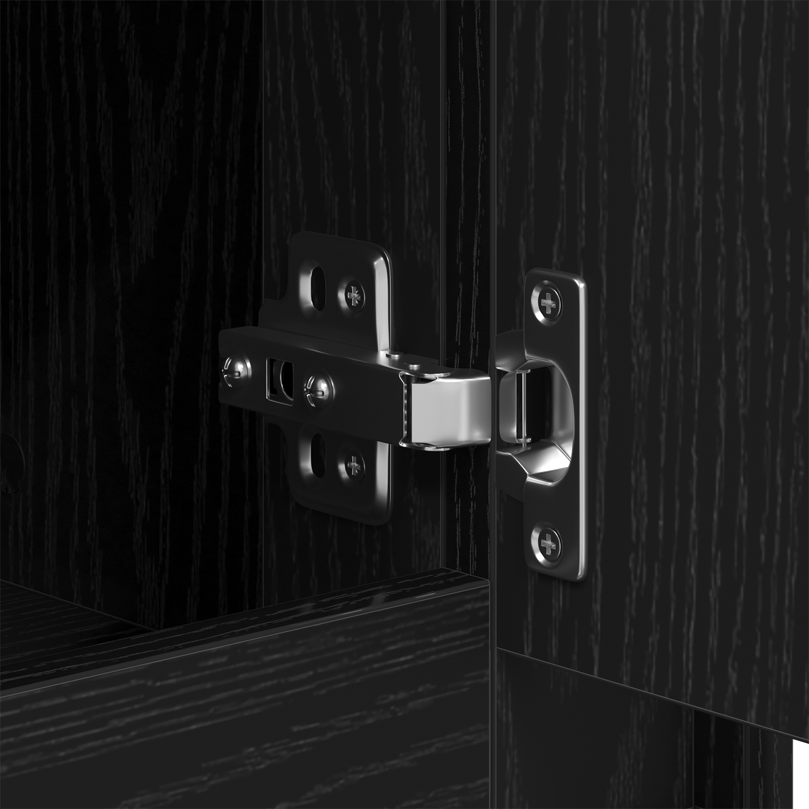 Kreveta Crni hrast 102 x 35 x 60 cm Konstruirano drvo