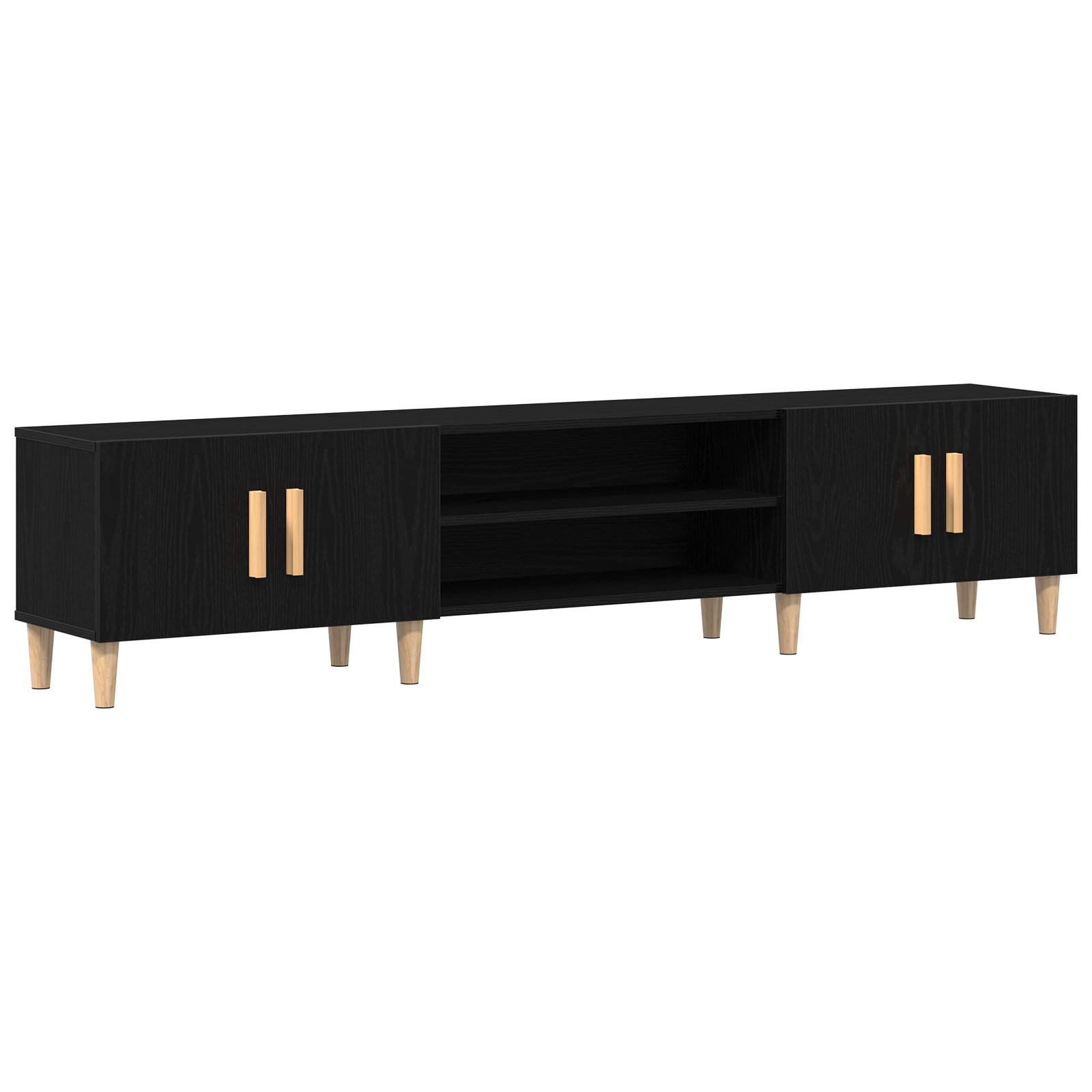 TV ormar Crni hrast 180 x 31,5 x 40 cm Konstruirano drvo