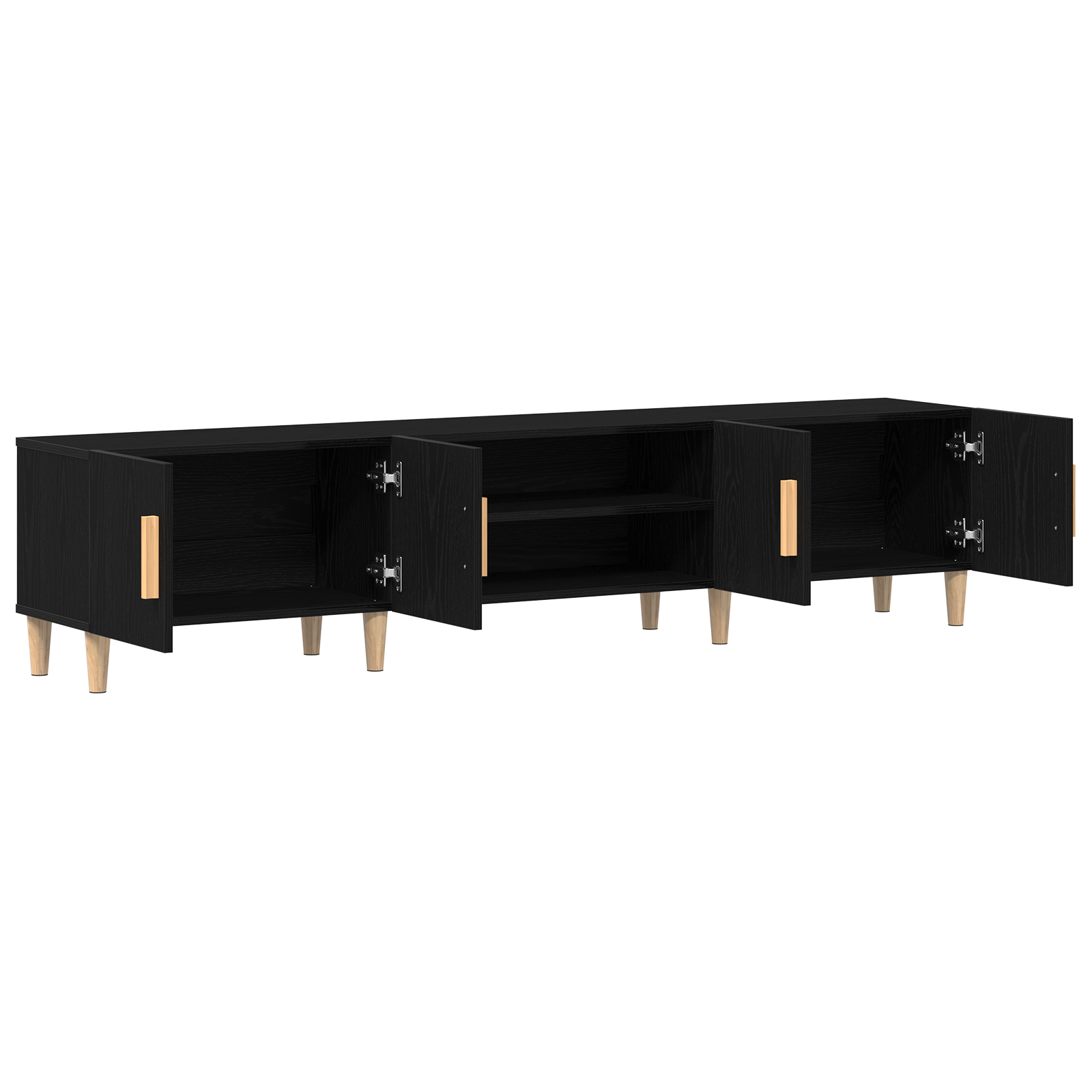 TV ormar Crni hrast 180 x 31,5 x 40 cm Konstruirano drvo