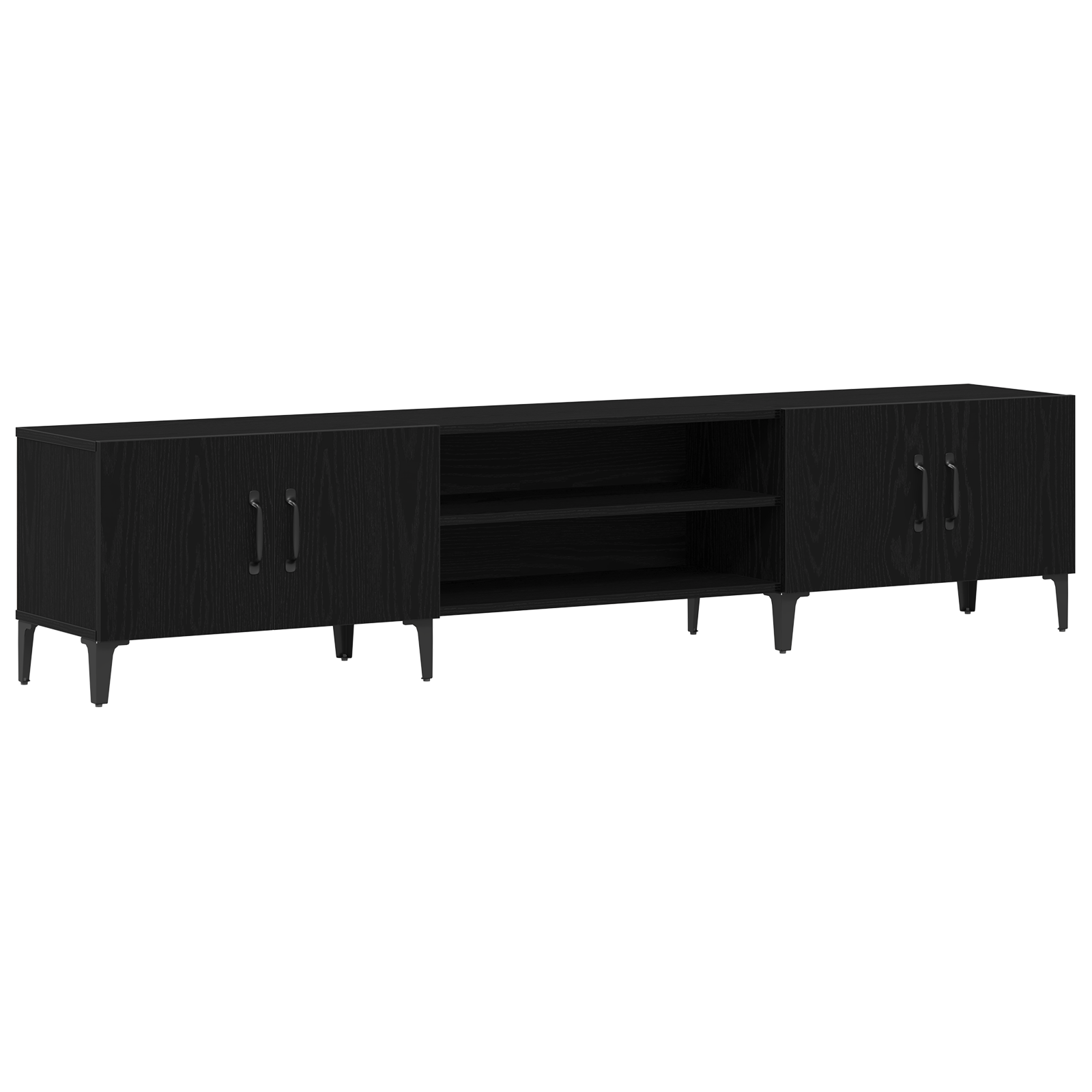 TV ormar Crni hrast 180 x 31,5 x 40 cm Konstruirano drvo