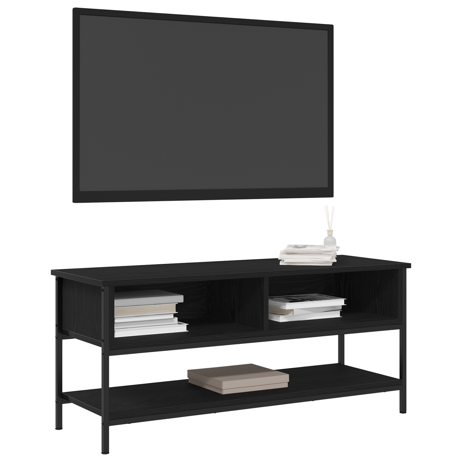 Set TV komoda Crni hrast 100 x 35 x 45 cm Konstruirano drvo
