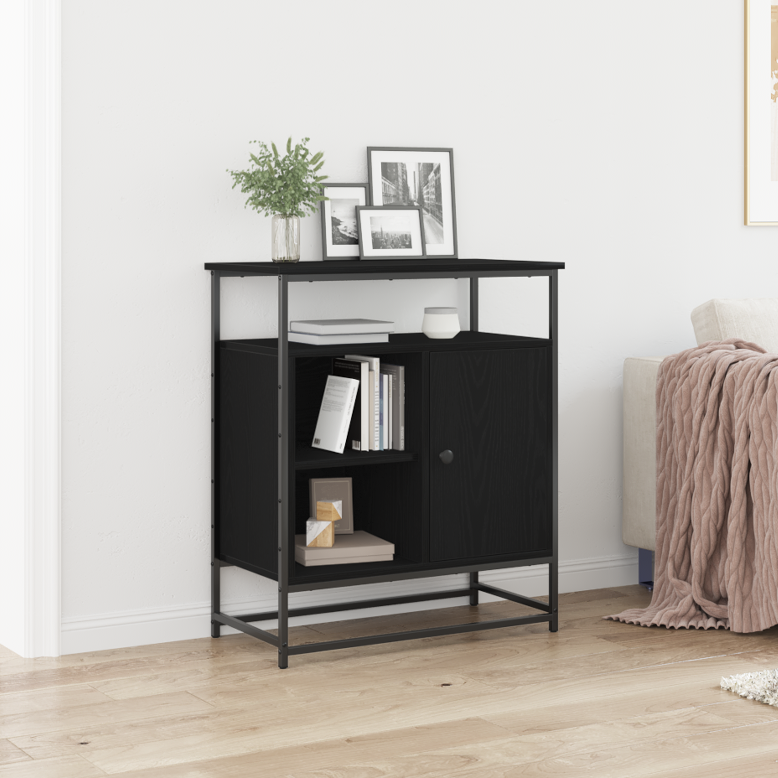 Kreveta Crni hrast 69 x 35 x 80 cm Konstruirano drvo
