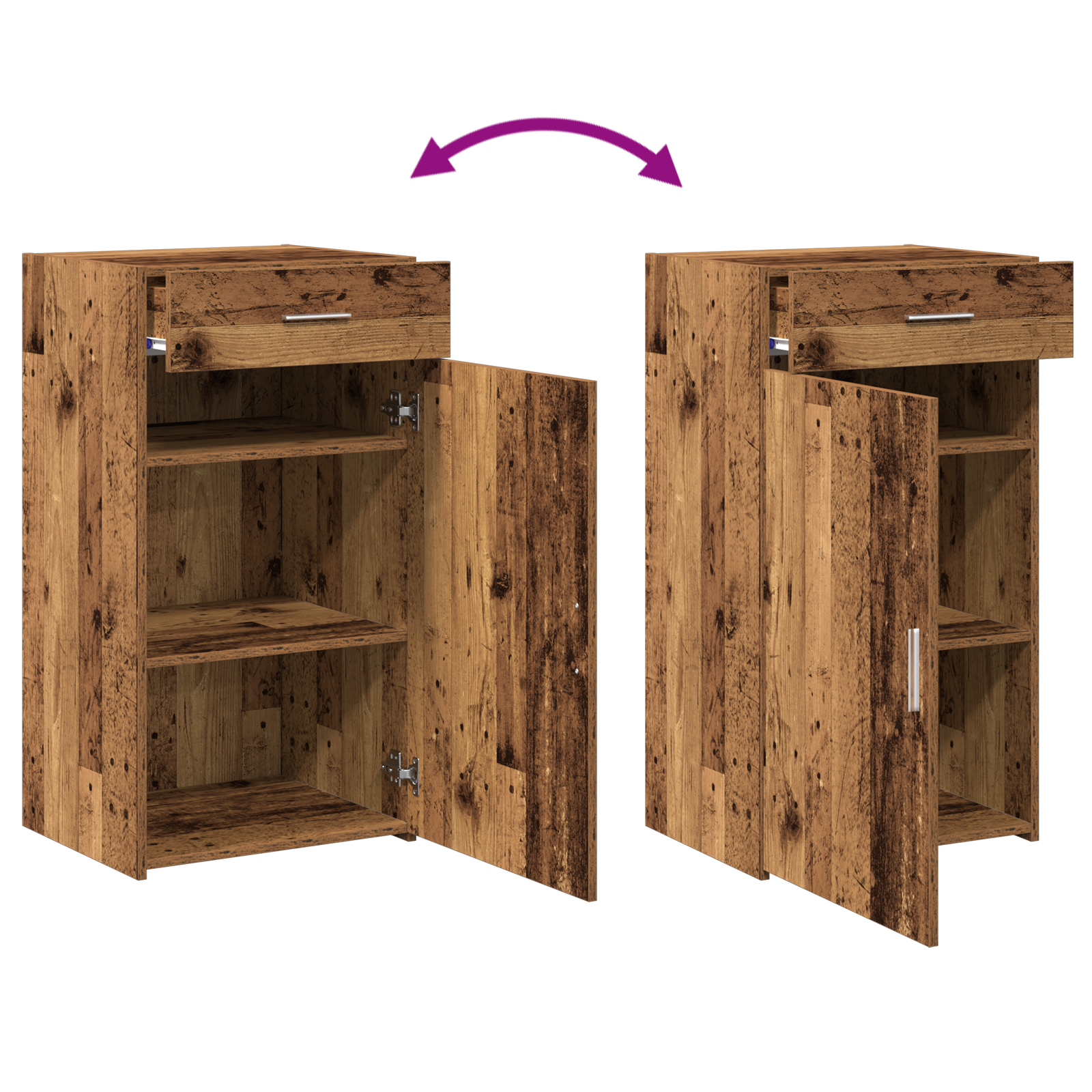 Kreveta s ladicama Staro drvo 50 x 42,5 x 93 cm