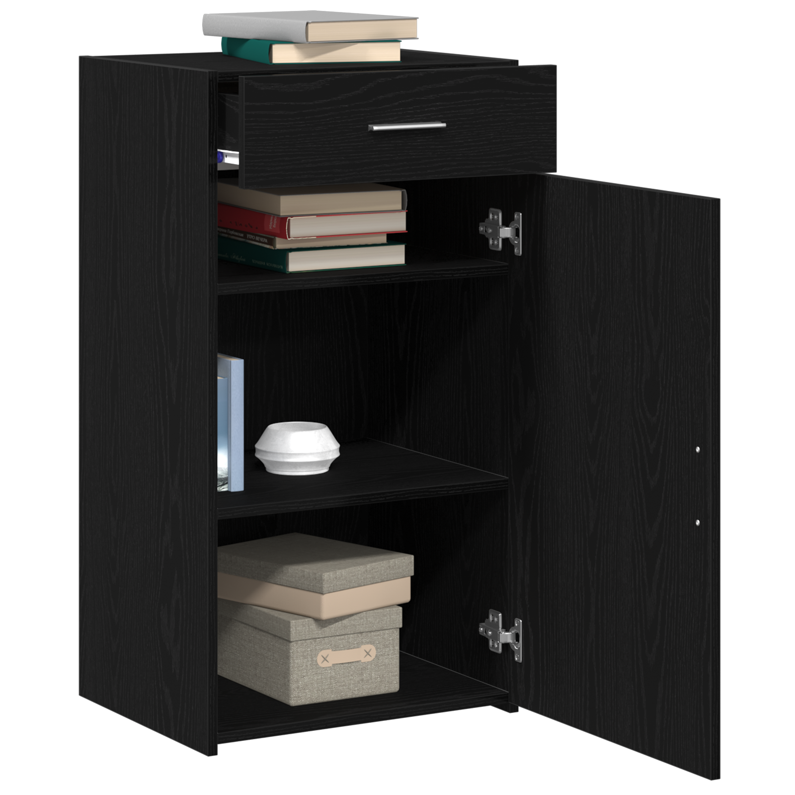 Kreveta s ladicama Crni hrast 50 x 42,5 x 93 cm