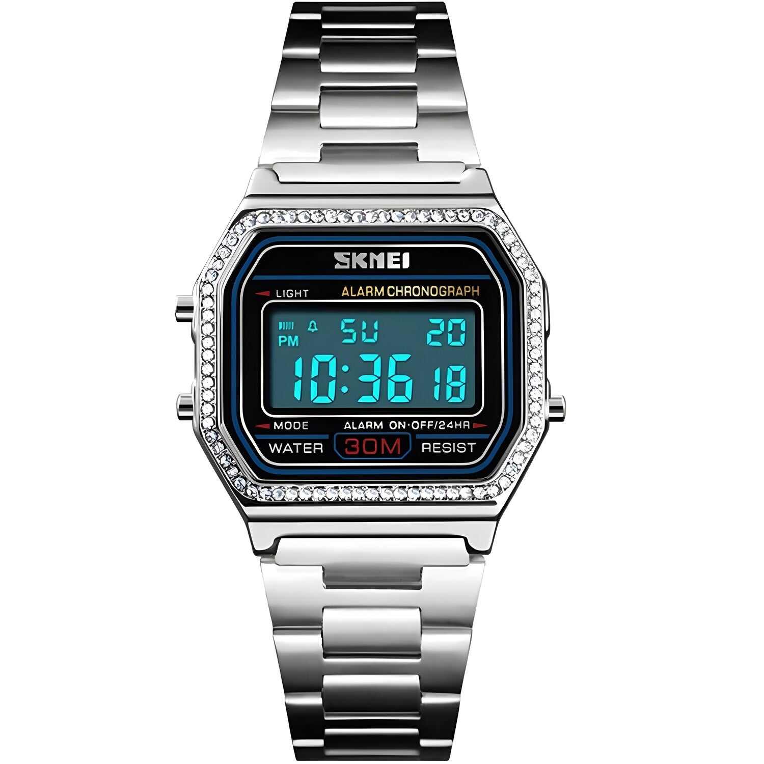 Digitalni Sat SKMEI JU-23799 - Srebrna KP23799