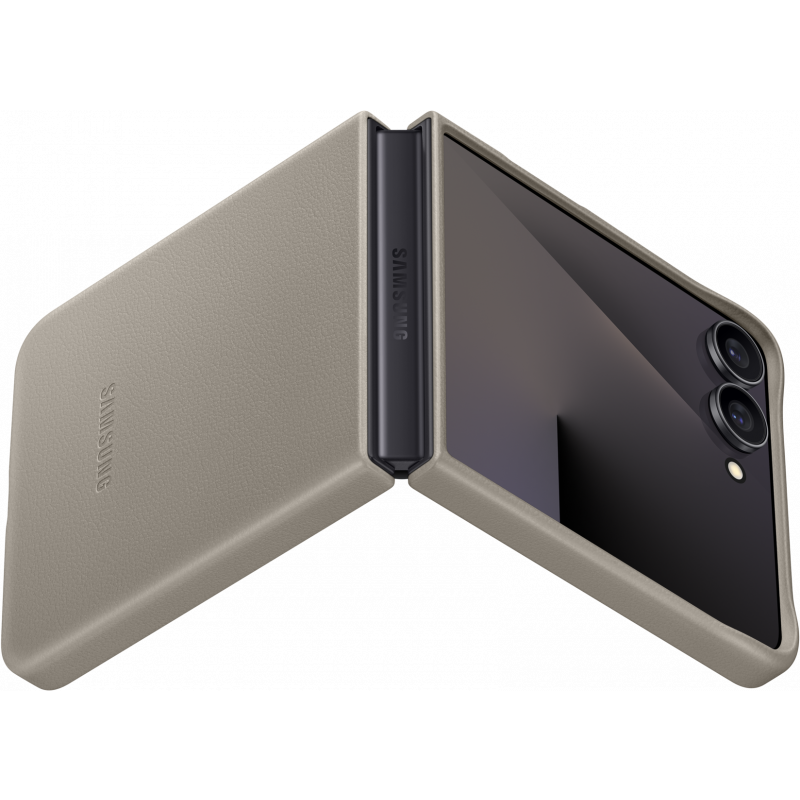 Kožna Kindsuit maska za Samsung Galaxy Z Flip7 Taupe EF-VF766PJEGWW