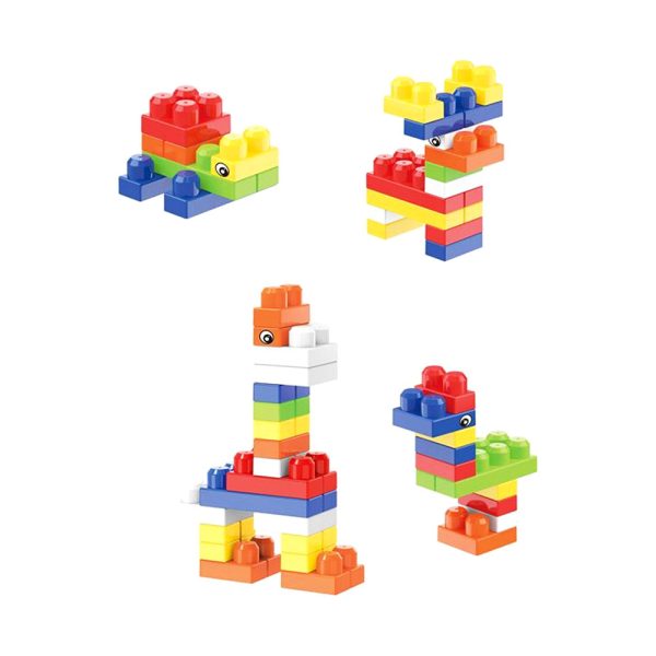 Kocke Building Blocks Medium – plava kutija 35 komada