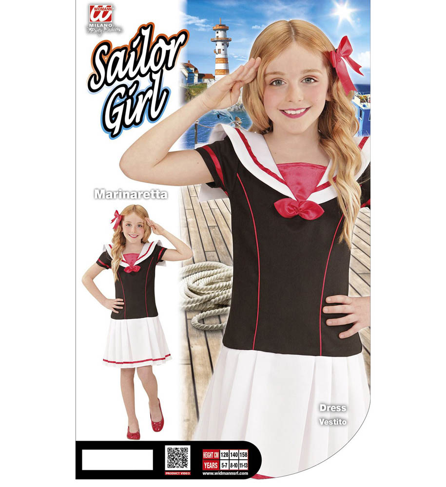 Kostim Mornarica, Sailor Girl kostim 5-7 godina