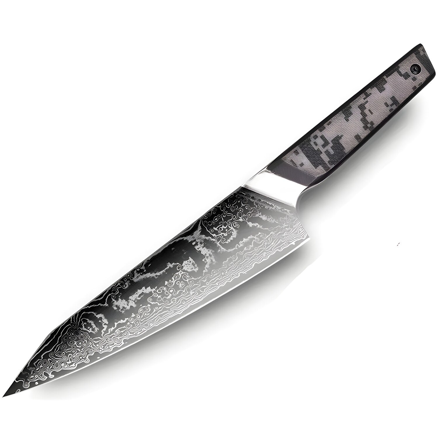 Damasku kuhinjski nož TA-37575 - Kiritsuke / Crna / Siva KP37575