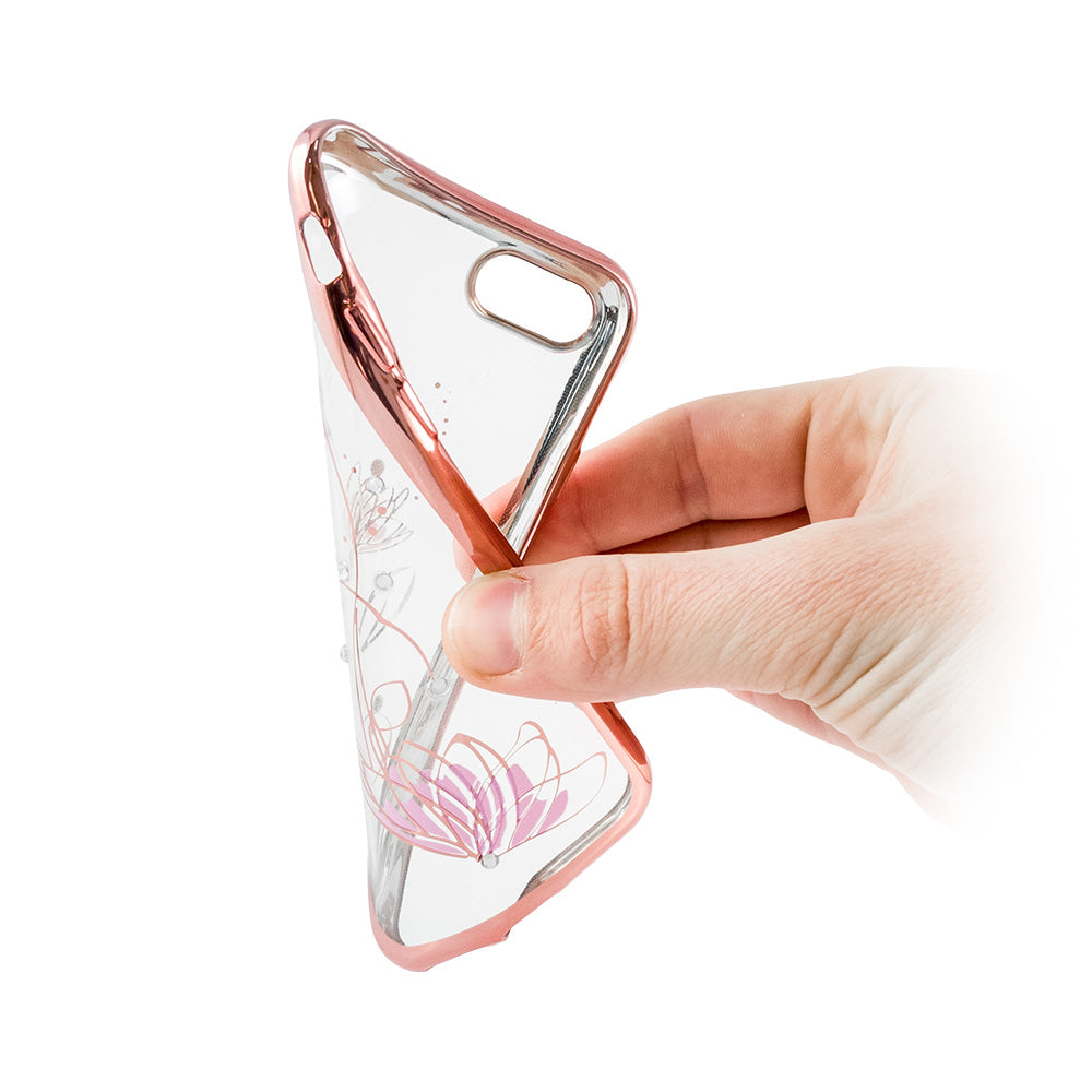 Maskica za Samsung Galaxy J6 plus 2018 - pink-zlatna