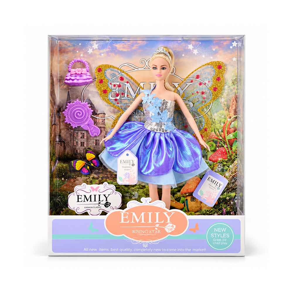 Lutka Vila Emily sa krilima i dodacima - Lux Vila 32cm - Šarena