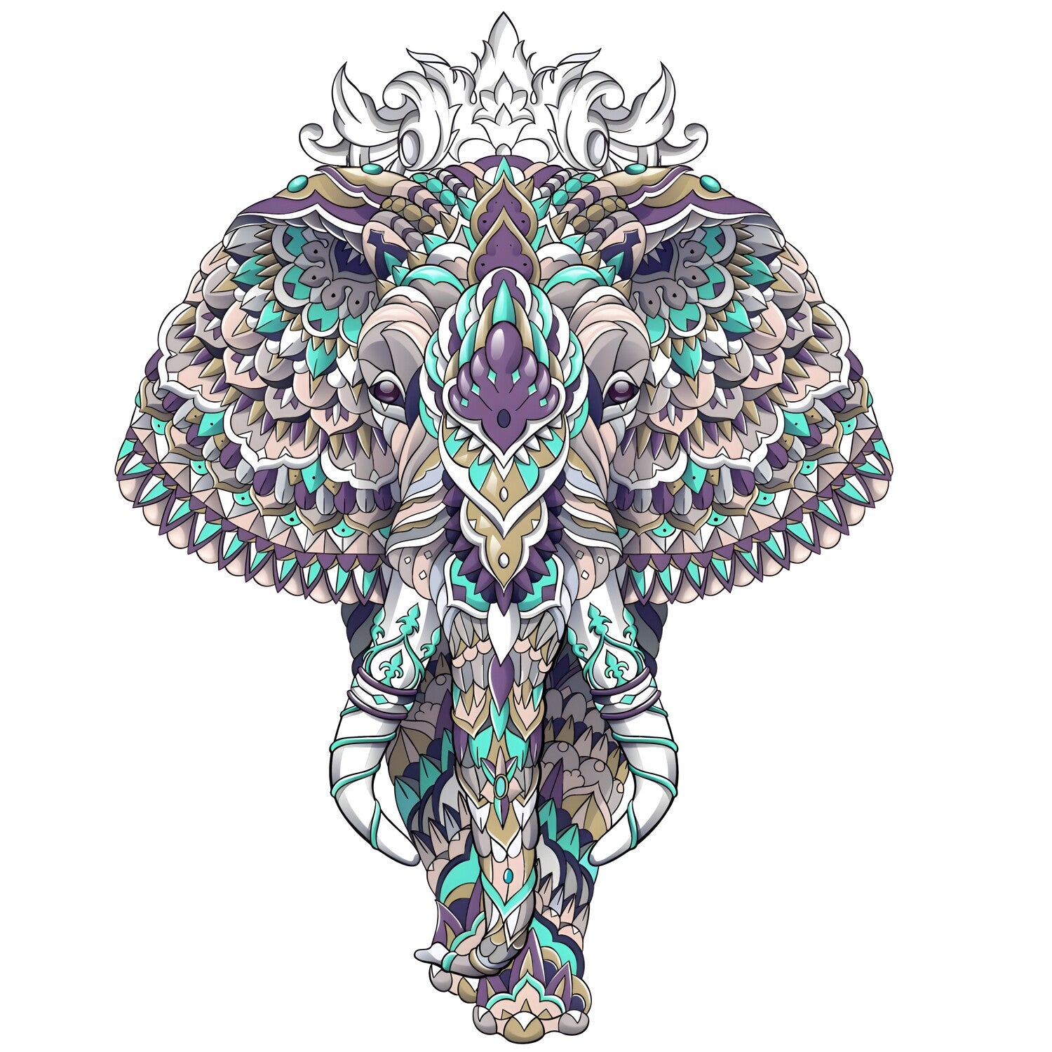 Drvene puzzle - Magic Elephant / L KP21926