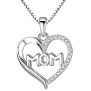 Ogrlica Mom Heart - Srebrna KP28757