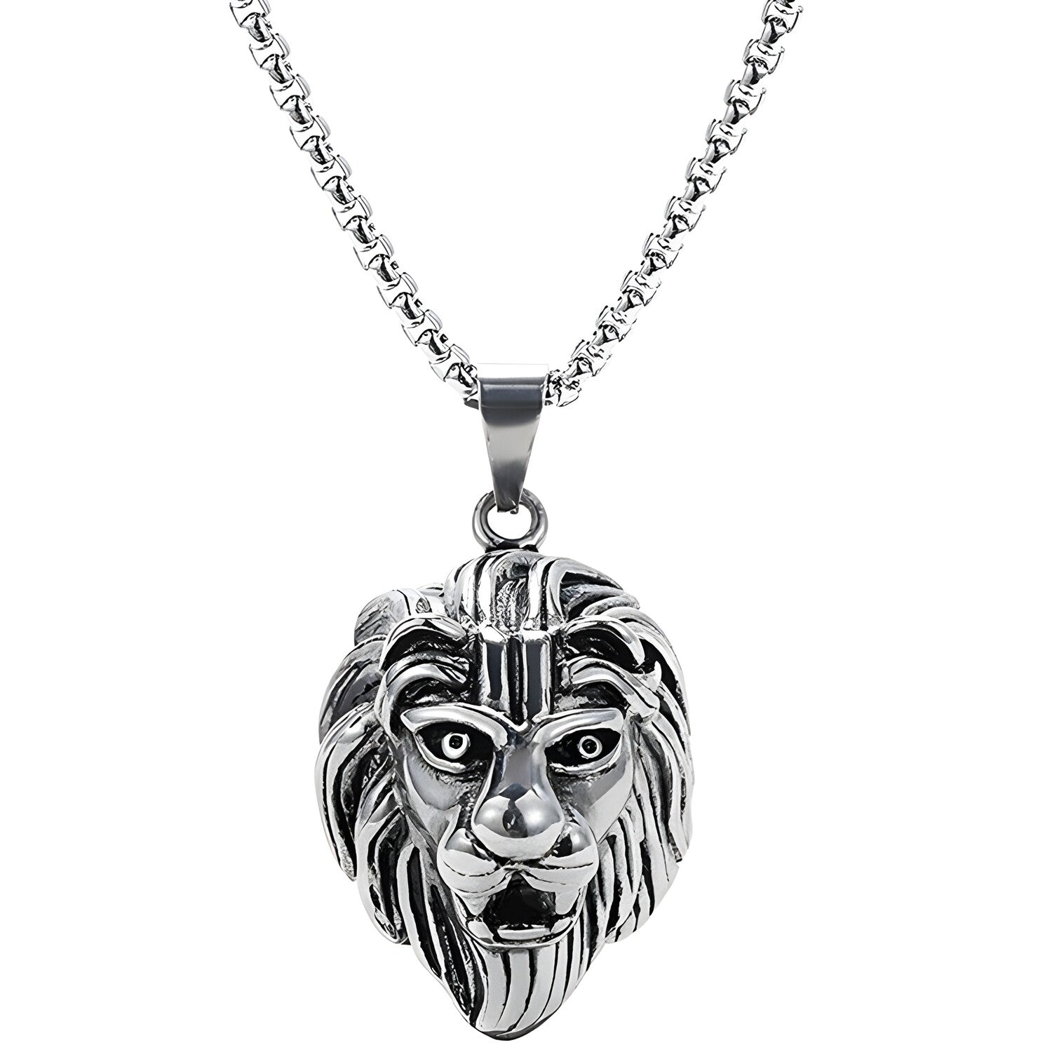 Ogrlica Lion - Srebrna KP21233