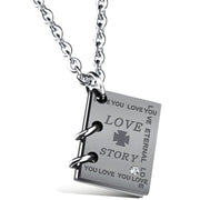 Ogrlica Love Story - Srebrna / Crna KP21664