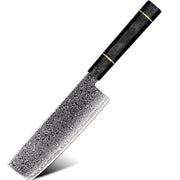 Damaskasti kuhinjski nož TS-37450 - Nakiri / Crna KP37450