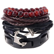 Muške narukvice VI-33178 Anchor - Crna KP33178