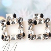 Naušnice Kristal - Crna KP39525