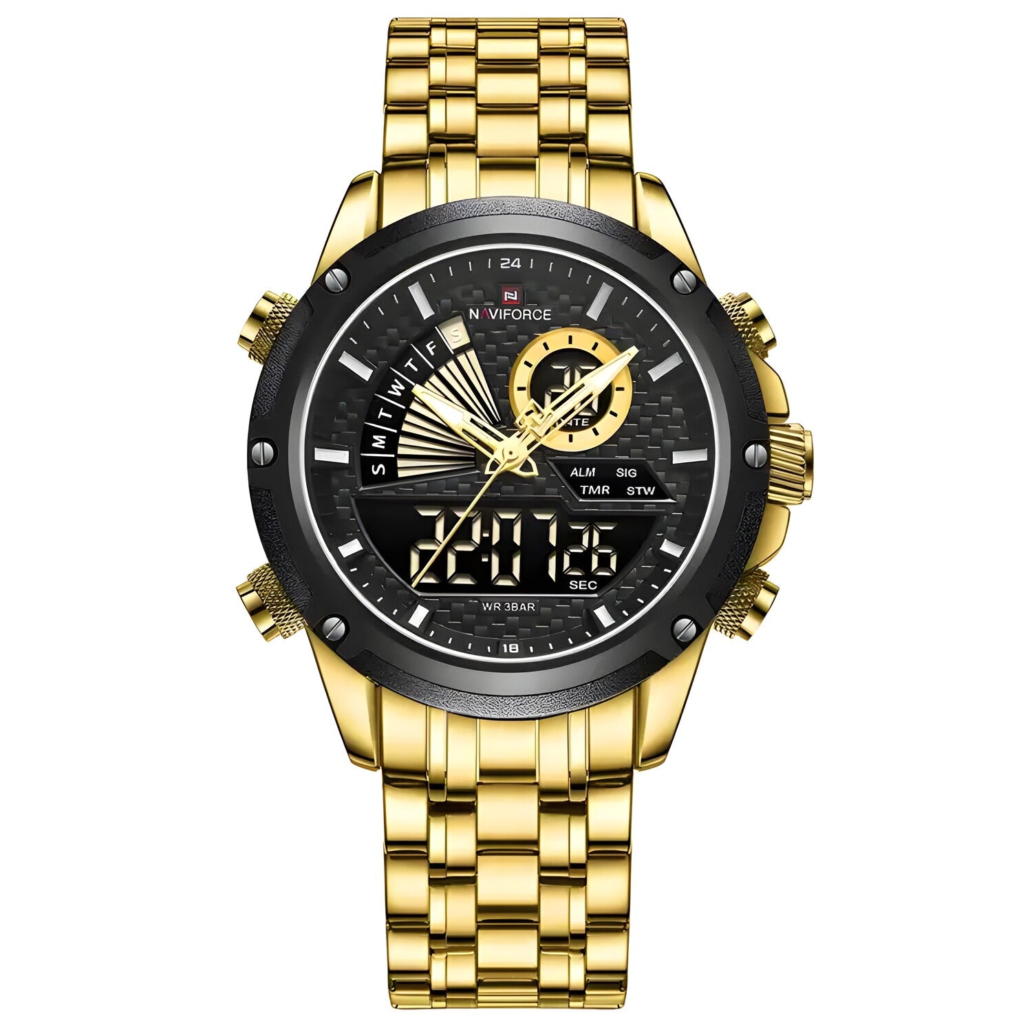 Sat NAVIFORCE RI-29604 - Zlatna / Crna KP29604