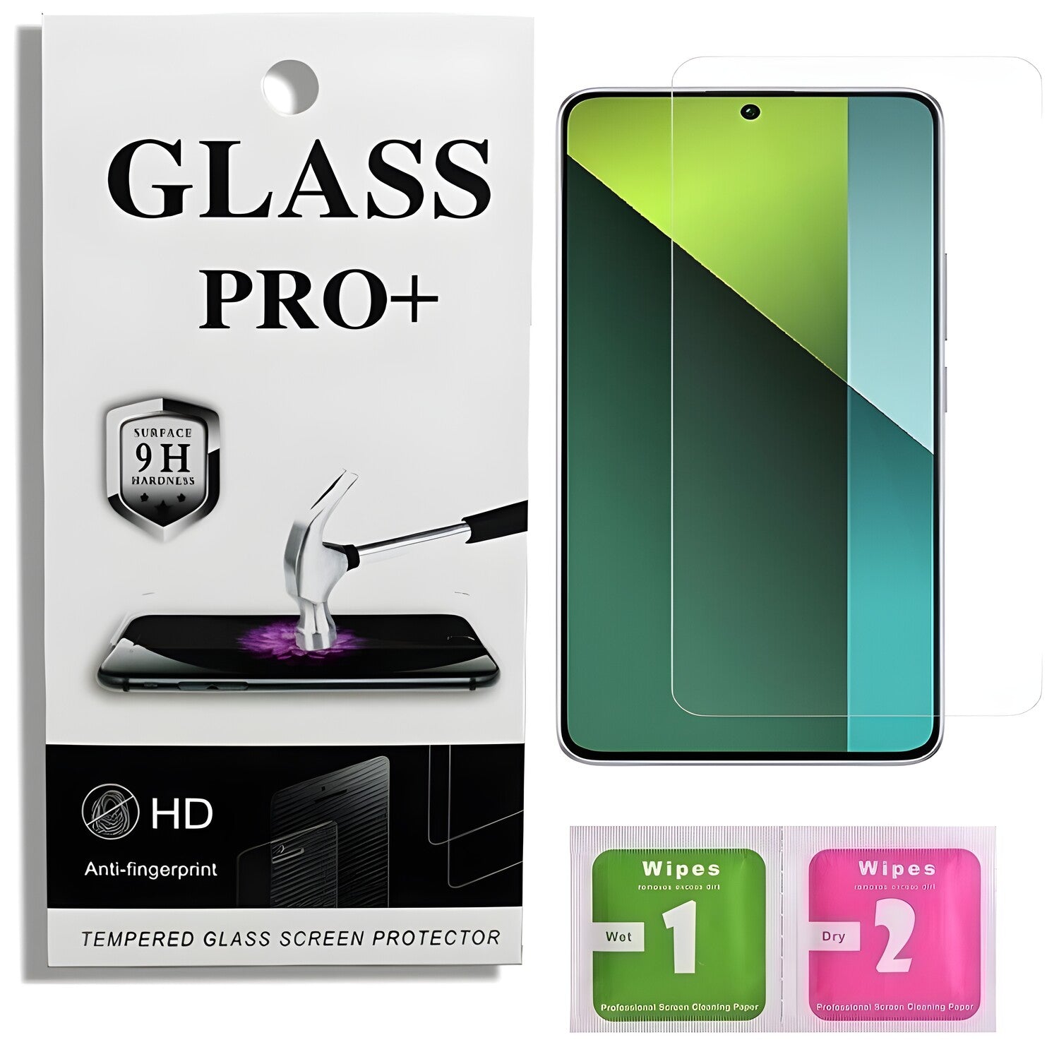 Prémično zaštitno staklo 9D Izmael za Xiaomi Redmi Note 13 4G - Prozirna KP33635
