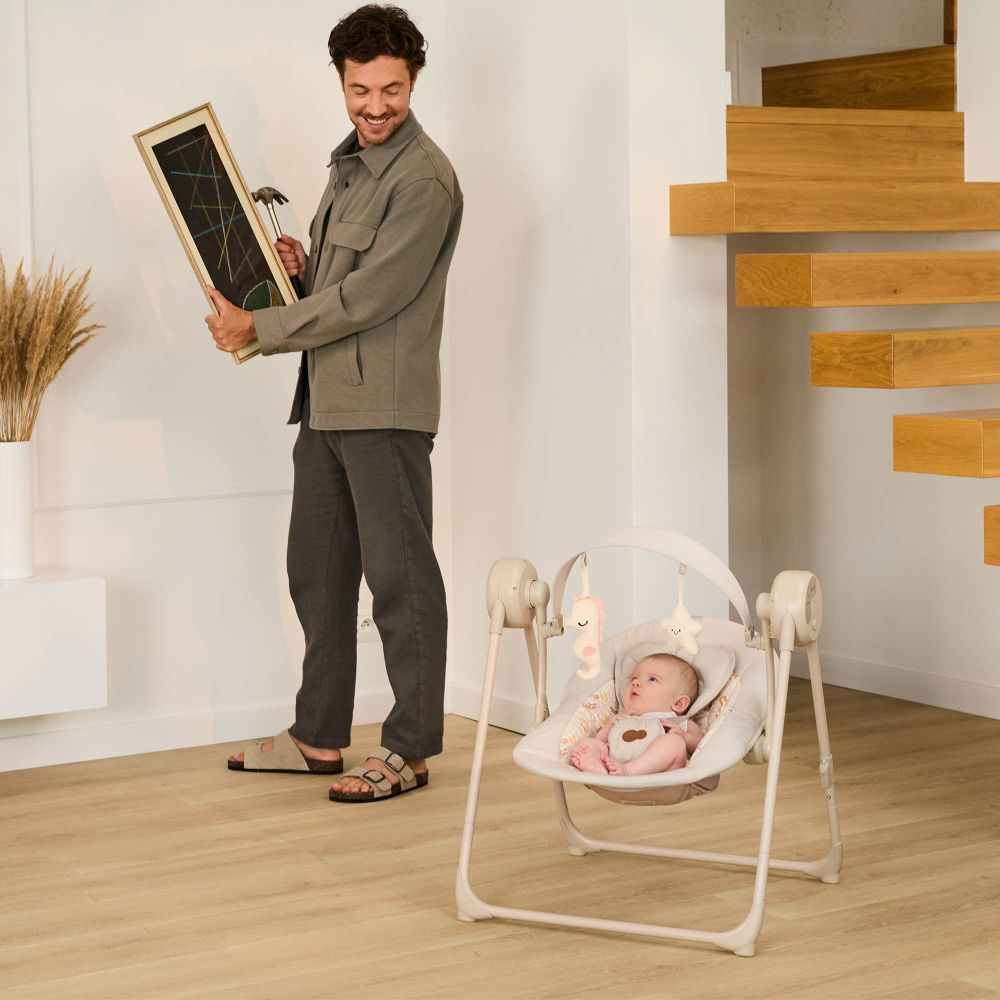 Kinderkraft Električna njihaljka SWINGEE siva