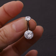 Piercing naušnica LI-23612 - Srebrna / Krug KP23612