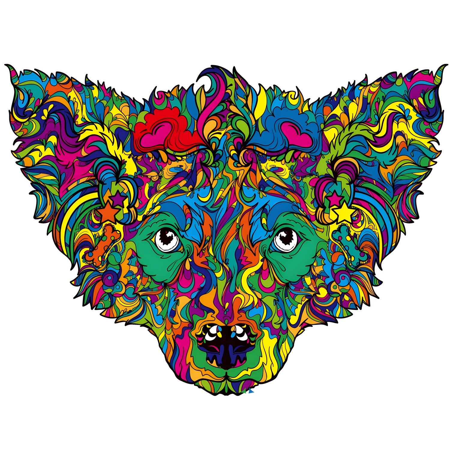 Drvene puzzle - Poodle / L KP21950