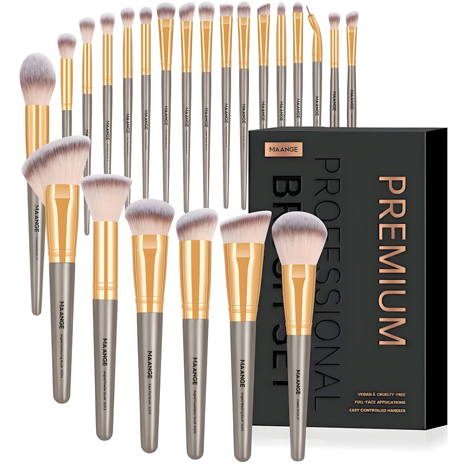 Set kistova za šminkanje - Siva / 25kom KP40022
