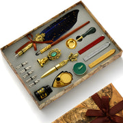 Kaligrafski set s perom i pečatom KA-40062 - Plava KP40062