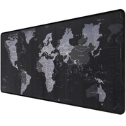 Podloga za miš s kartom svijeta QL - 40869 - Crna / 80x30 KP40869