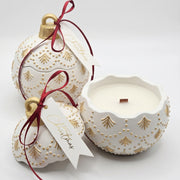 Svijeća Christmas Bauble Enchanted - Bijela / Zlatna / Zimska čarolija KP42145